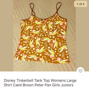 Tinkerbell Peter Pan Disney Womens tank top large